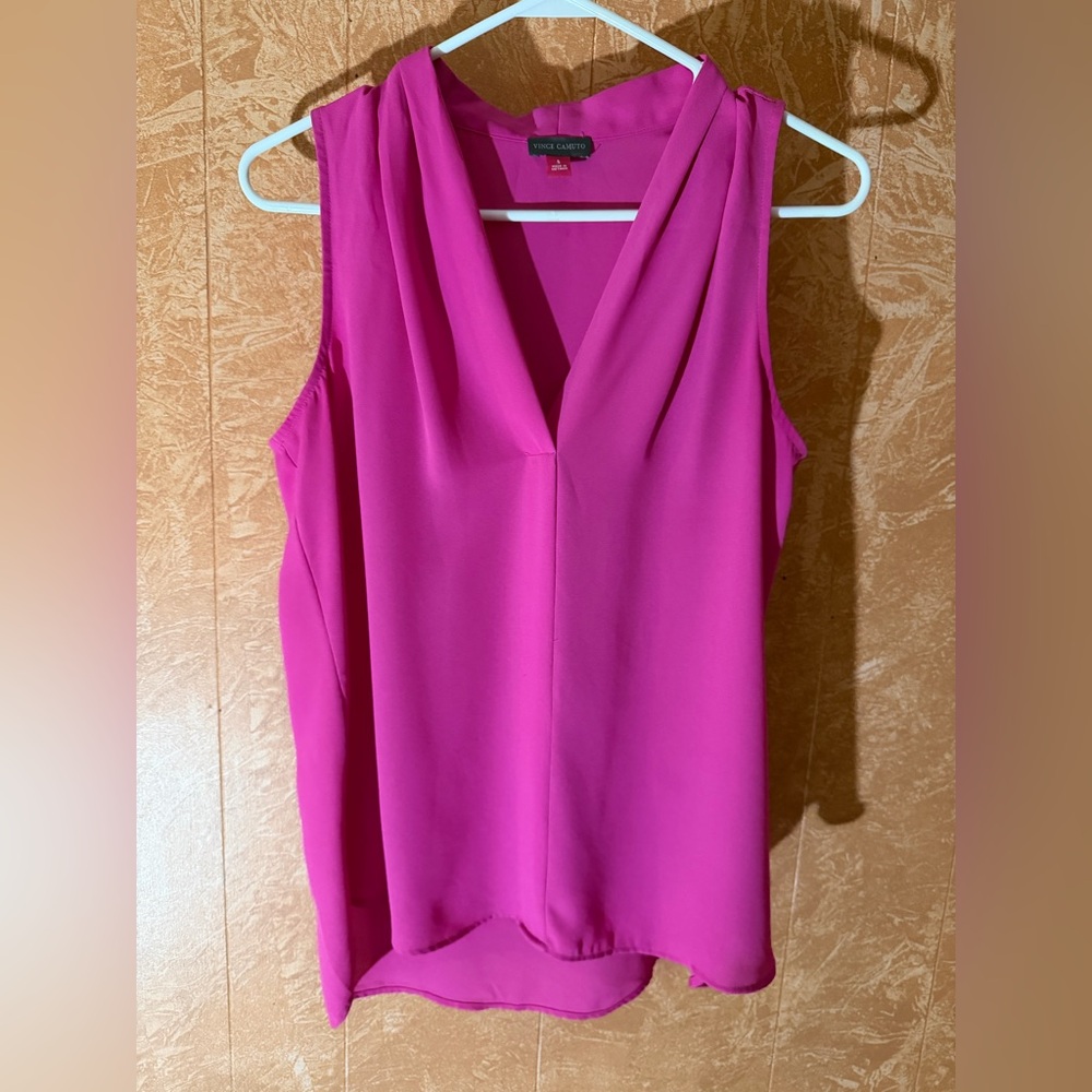 Vince Camuto Fuchsia Sleeveless Blouse